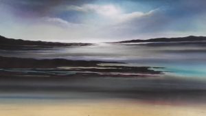 A little bit of Donegal. Soft pastels and ink. Inspired by the evening colours and Donegal landscapes