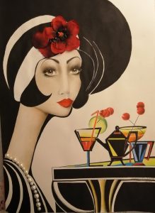 "Art Deco" series. Pastel, Acrylic, Mixed Media...