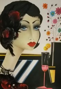 "Art Deco" series. Pastel, Acrylic, Mixed Media...