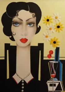 "Art Deco" series. Pastel, Acrylic, Mixed Media...