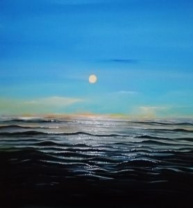 'Dark Waves' - Acrylic on canvas