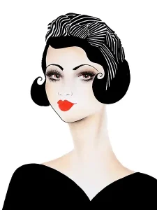 "Art Deco" series...mixed medium."