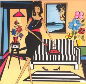 'Ready to go'. Acrylic and Ink