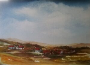 The Ruins' - Soft pastels and acrylic on watercolour paper