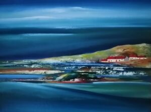 "Tucked Away". Oils/Acrylic on canvas