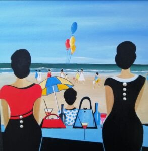 'Back to the Seaside' - Acrylic on canvas..
