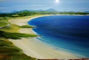 Warden' Portsalon Beach.. Acrylic on canvas..
