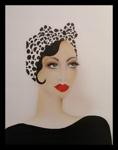 'DOTTIE' - Soft Pastels / Pen/Ink.